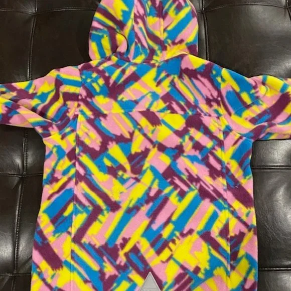 L.L. Bean Kids' Retro Mountain Classic Fleece Jacket, Print - Picture 5 of 7